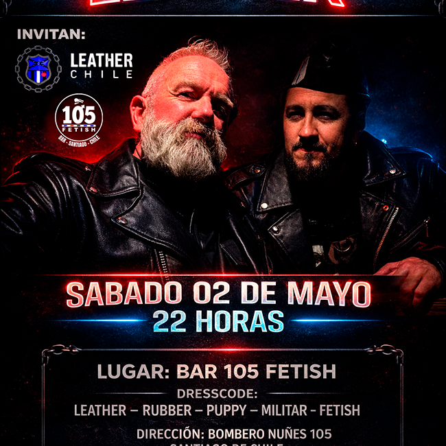 ENCUENTRO LEATHER SOCIAL MAYO BAR GAY SANTIAGO CHILE